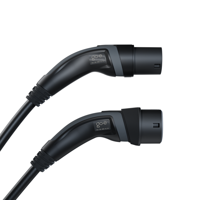 go-e Ladekabel, Typ 2, Black Edition 2,5m bis 22KW