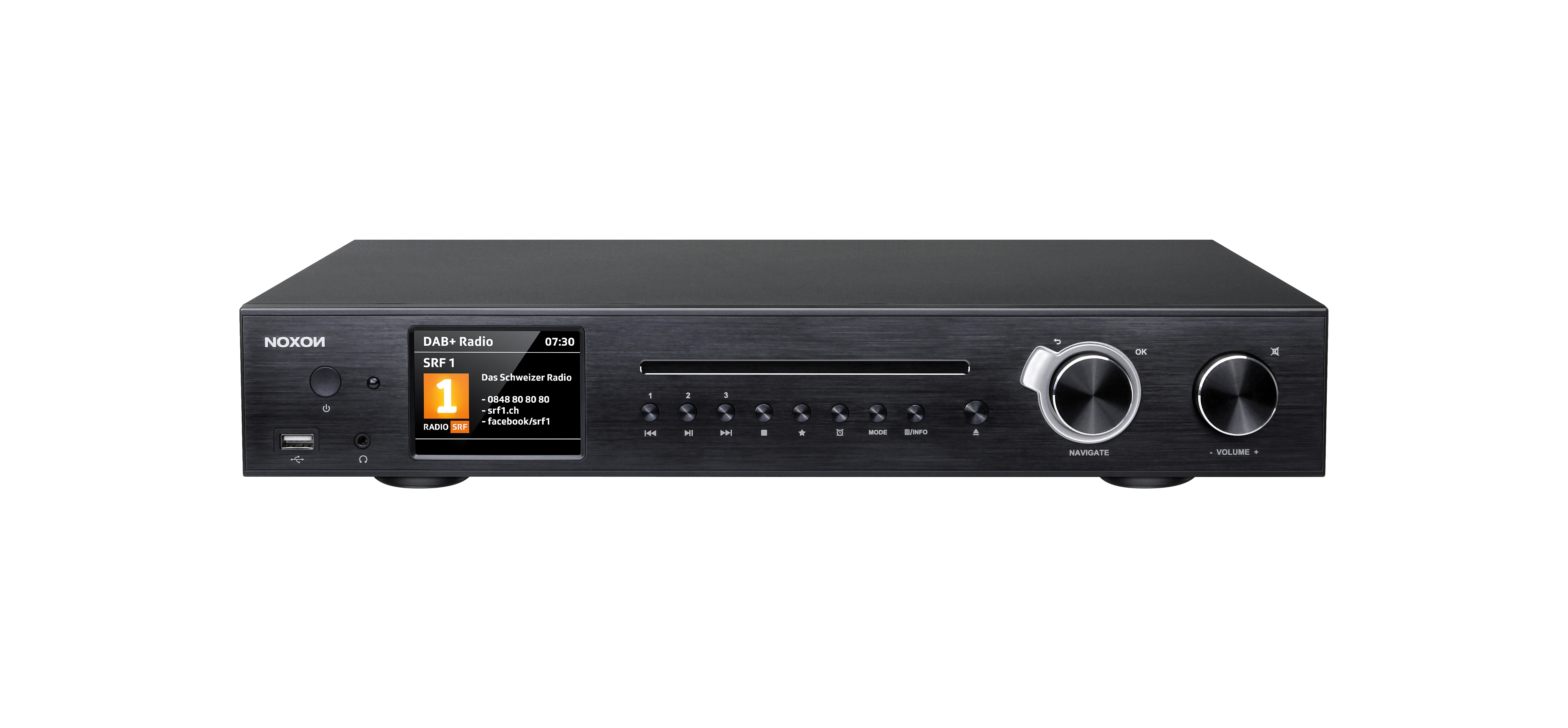 Noxon A 571 CD schwarz, Internetradio, DAB+,