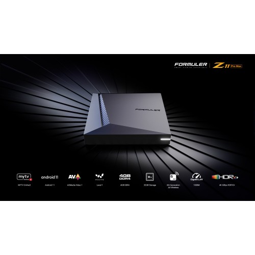 Formuler Z11 Pro Max, 4 K UHDAndroid 11,BT, WiFi