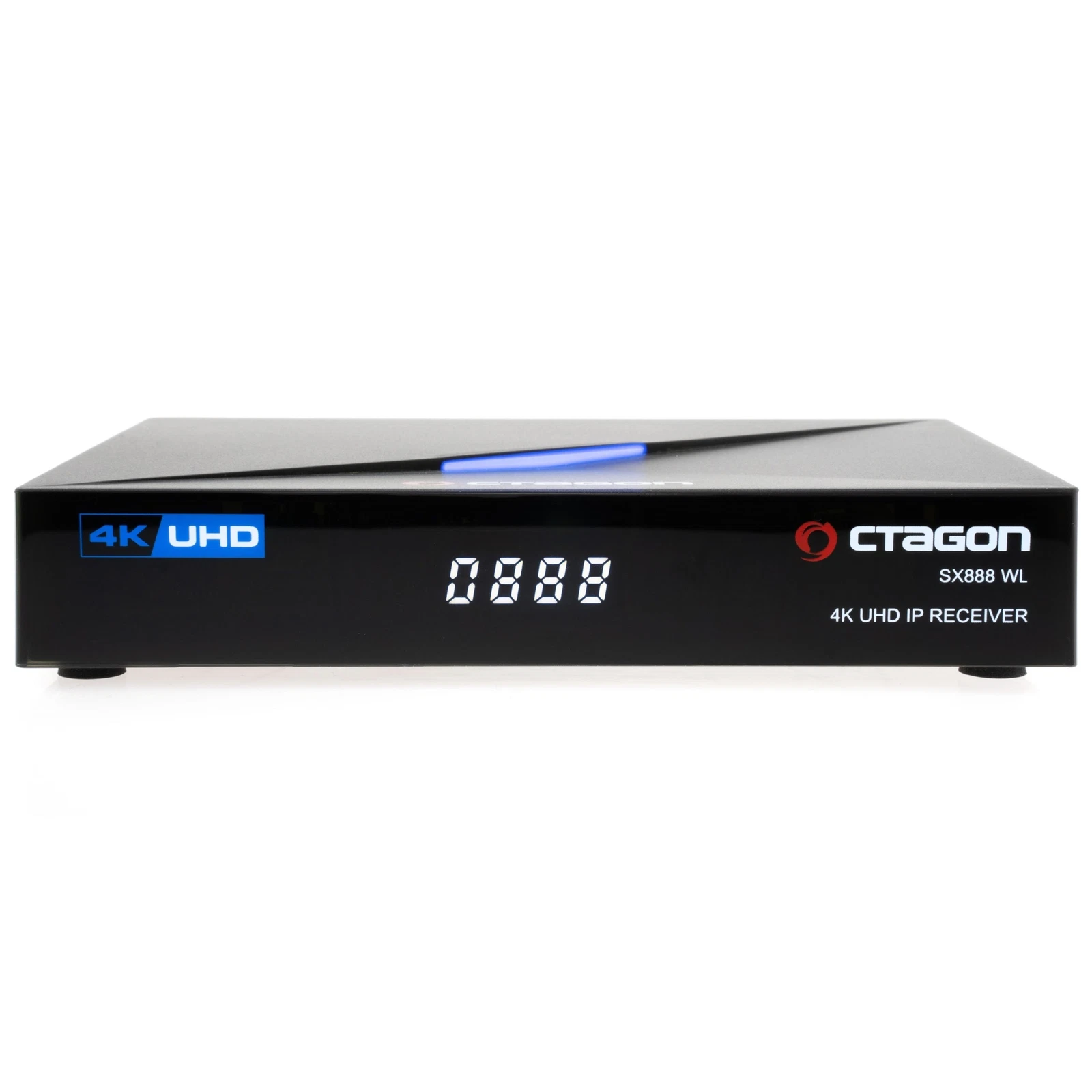 OCTAGON SX888 4K V2 WL ULTRA HD IP HDMI USB H.265 Stalker Multistream IPTV Receiver Schwarz