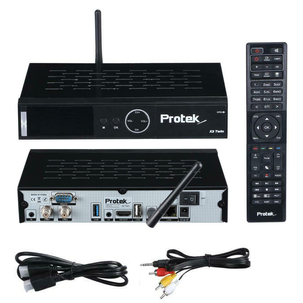 Protek X2 Twin Sat 4K UHD 2x DVB-S2 Tuner