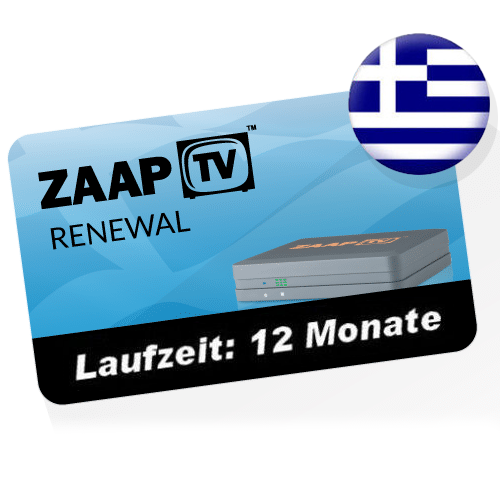 ZaapTV Greek Cloodtv4u IPTV Verlängerung 12 Monate