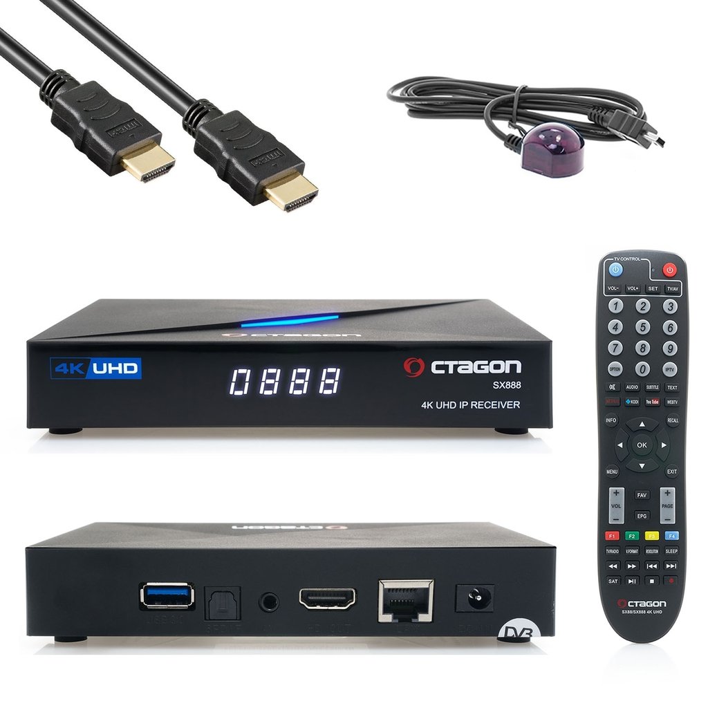 Octagon SX988 V2 4K WL UHD Linux IPTV-Receiver