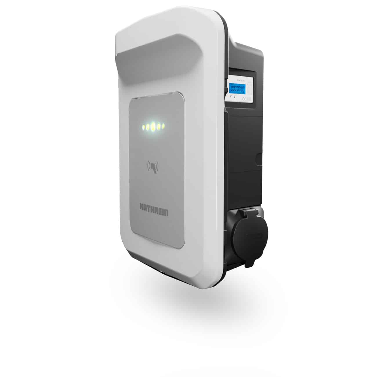 Kathrein Wallbox AC40E-22-P-W, Dose, Last, mit Ladedose, Eichrechtskonform, 22kW, Weiß