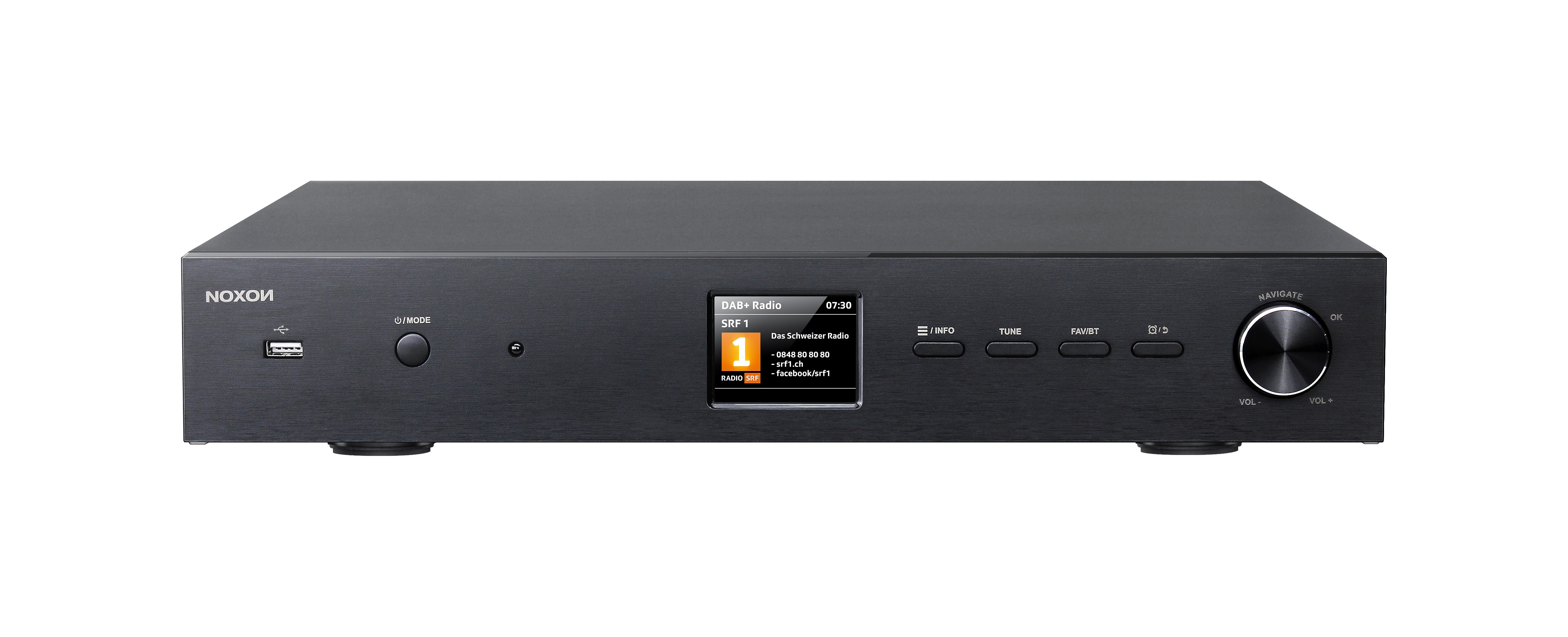 Noxon A 561 schwarz, Internetradio, DAB+,UKW Tuner