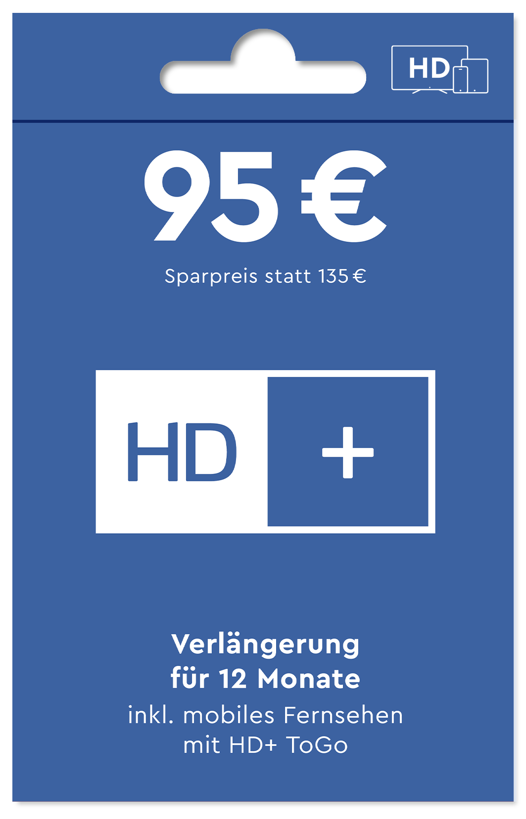 HD+ Plus + HD+ ToGo Verlängerung für 12 Monate