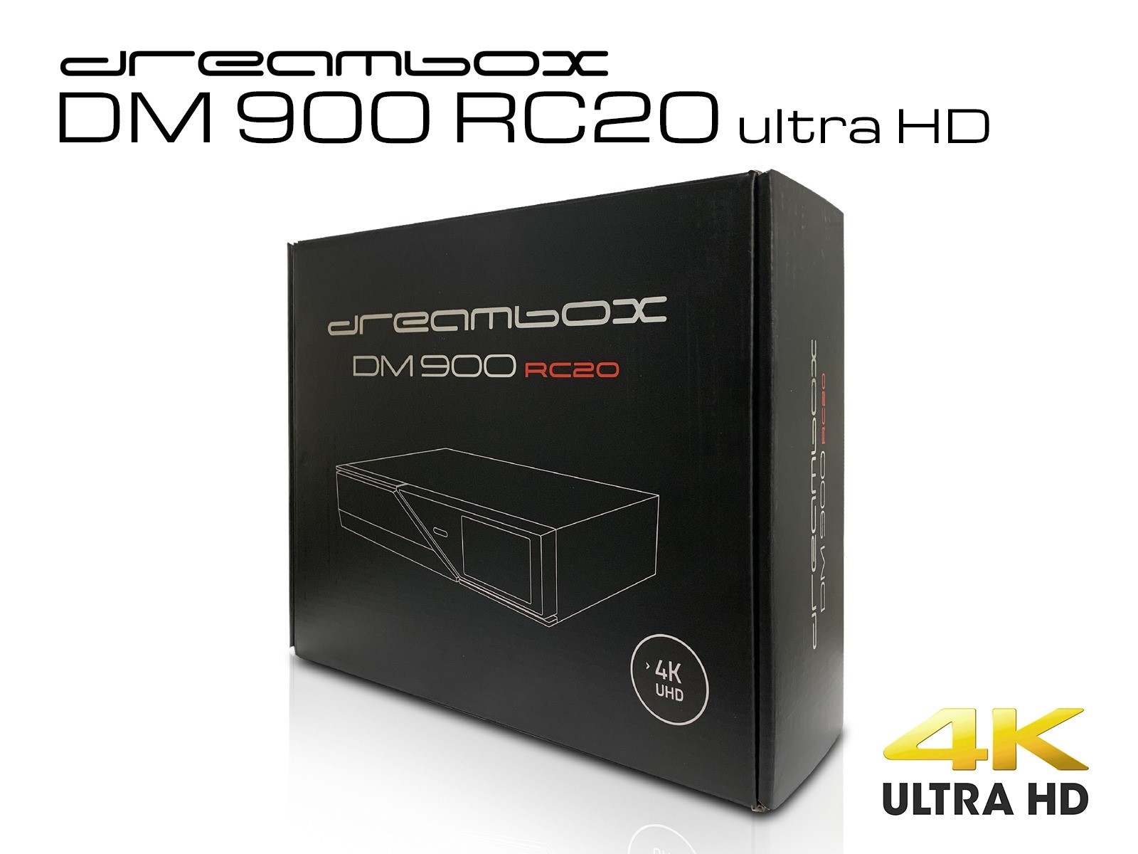 Dreambox DM 900 RC 20, 1 X Dual S2x MS Tuner