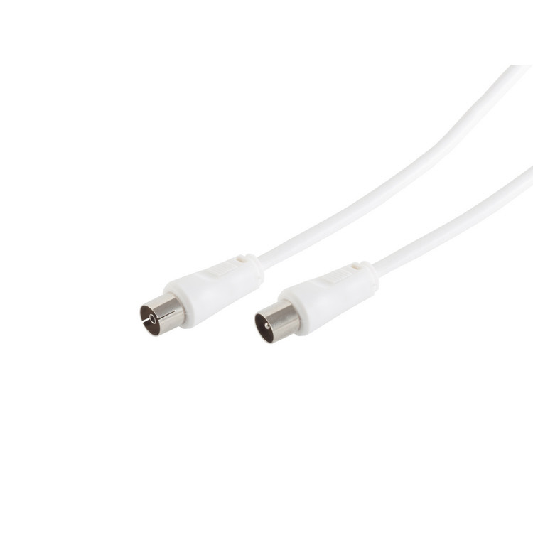 Antennen-Anschlußkabel 100db 1,5m - weiß
