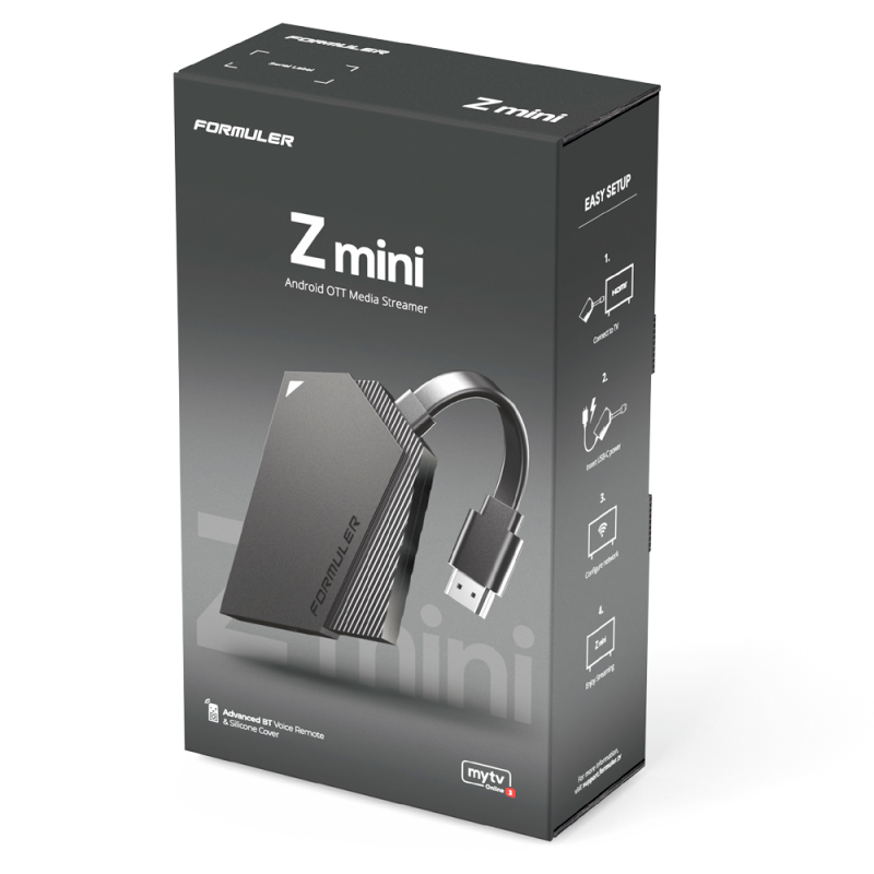 Formuler Z Mini,  Android 12, 4K,8GB Flash,BT  Fb.