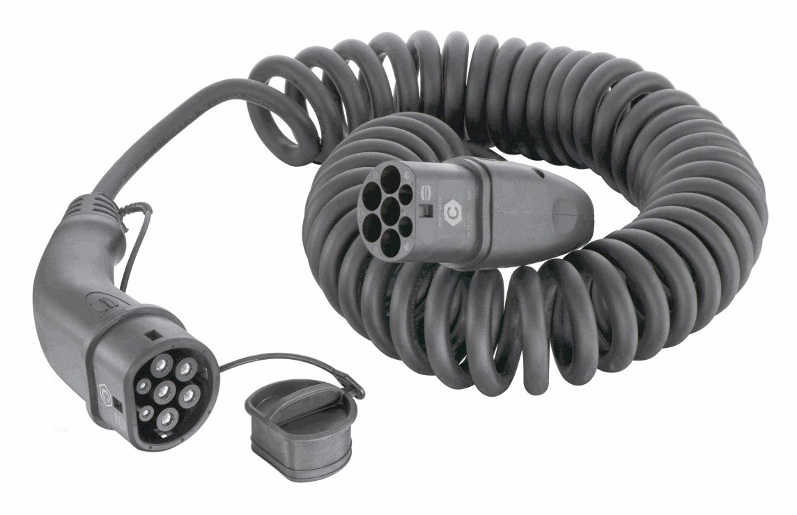 Harting Autoladekabel, Typ2, 20A 3ph 11KW spiral 5