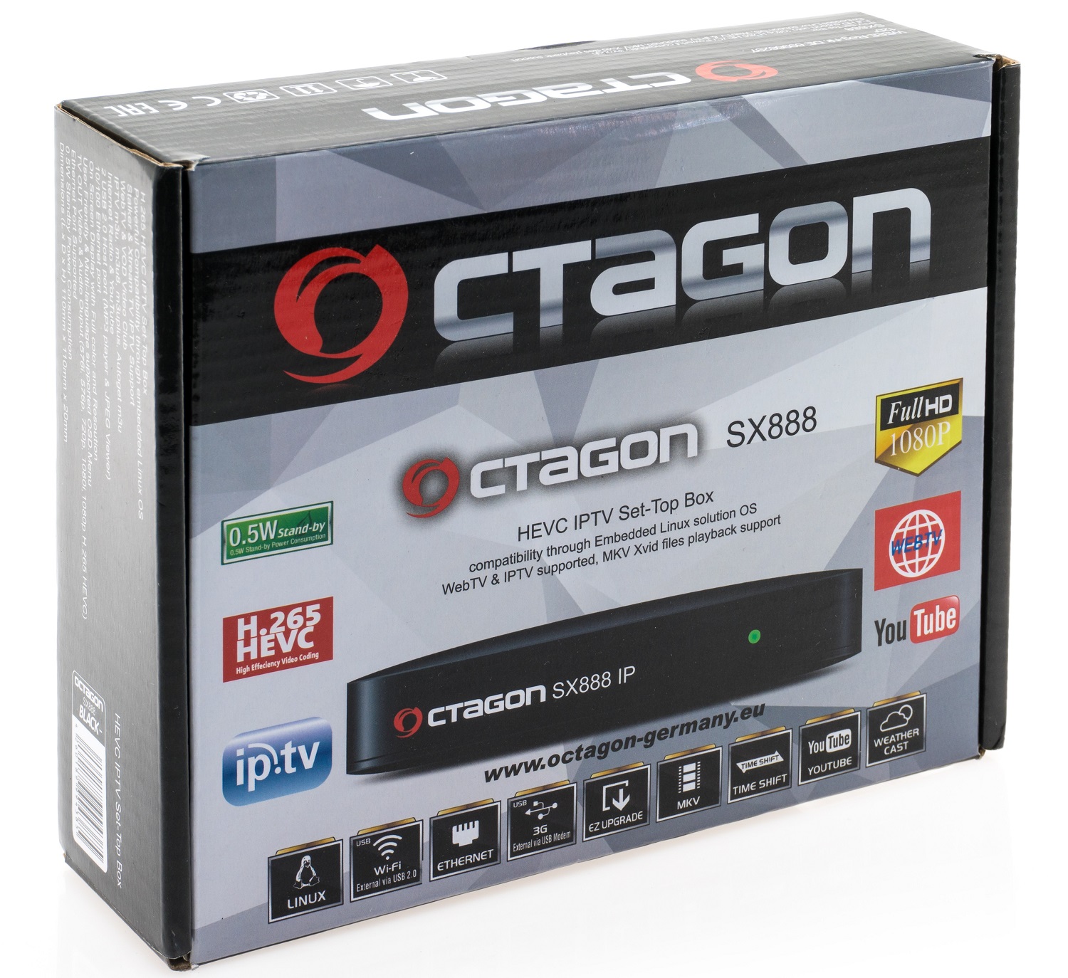 Octagon SX888 H.265 Mini IPTV Receiver 