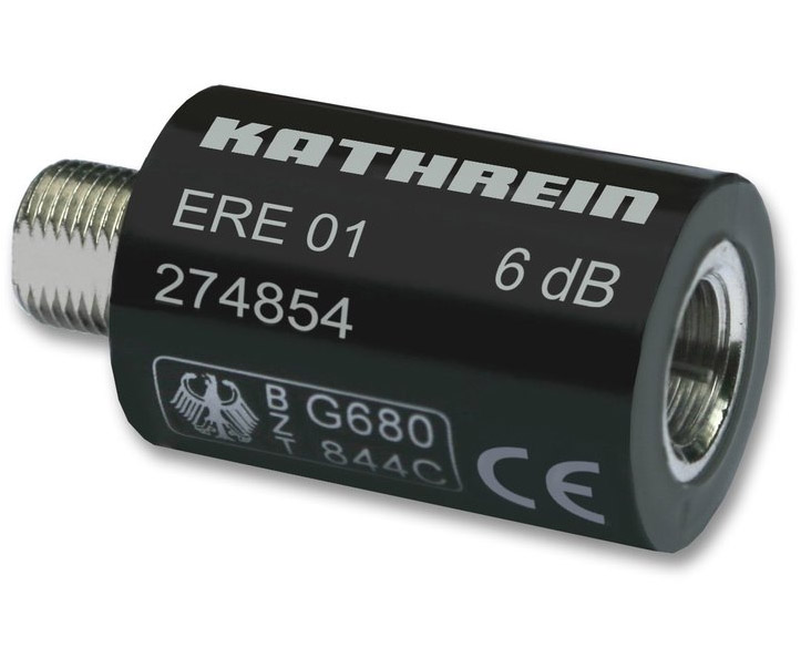 Kathrein ERE 01 F-Dämpfungstecker/Fernsp.6dB