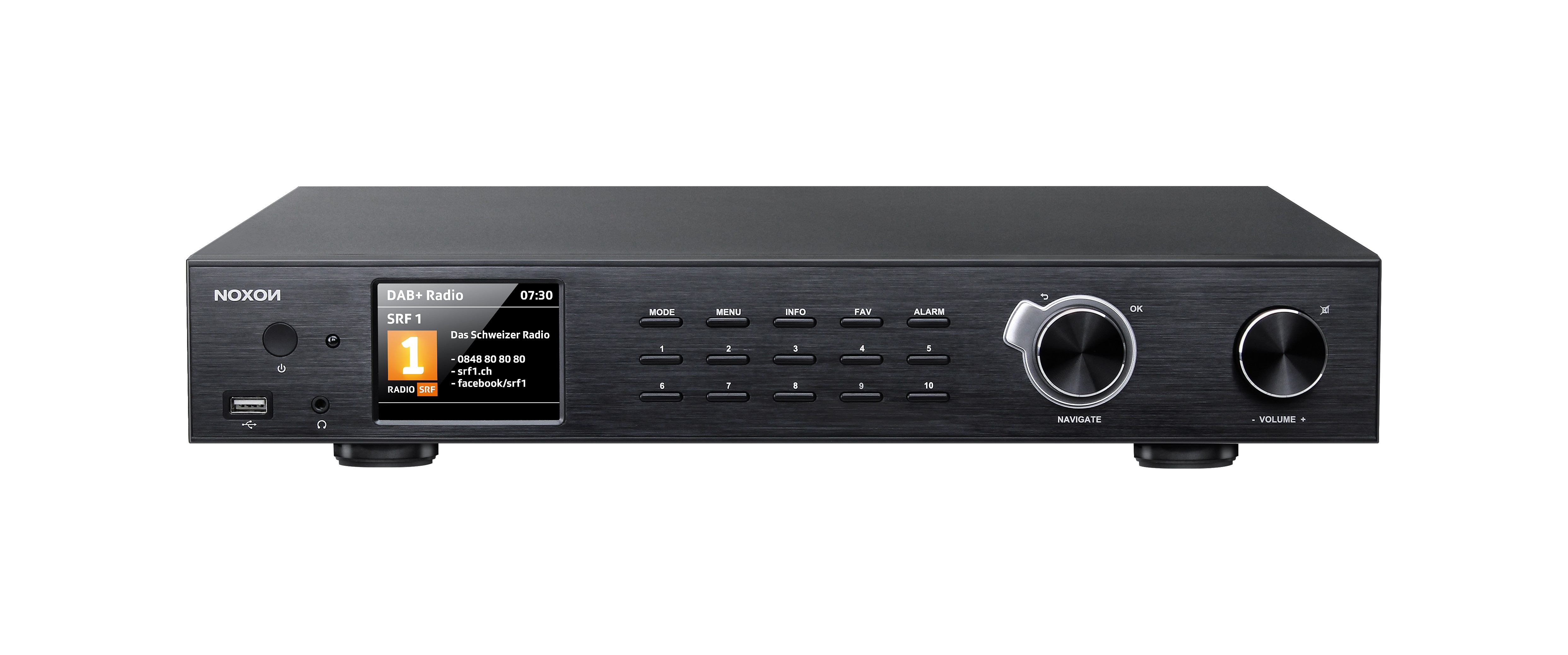 Noxon A 571 schwarz, Internetradio, DAB+,UKW Tuner