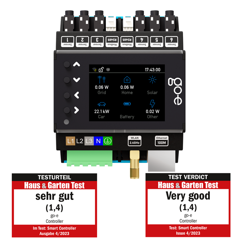 go-e Controller, PV Überschussladen Lastmanagement