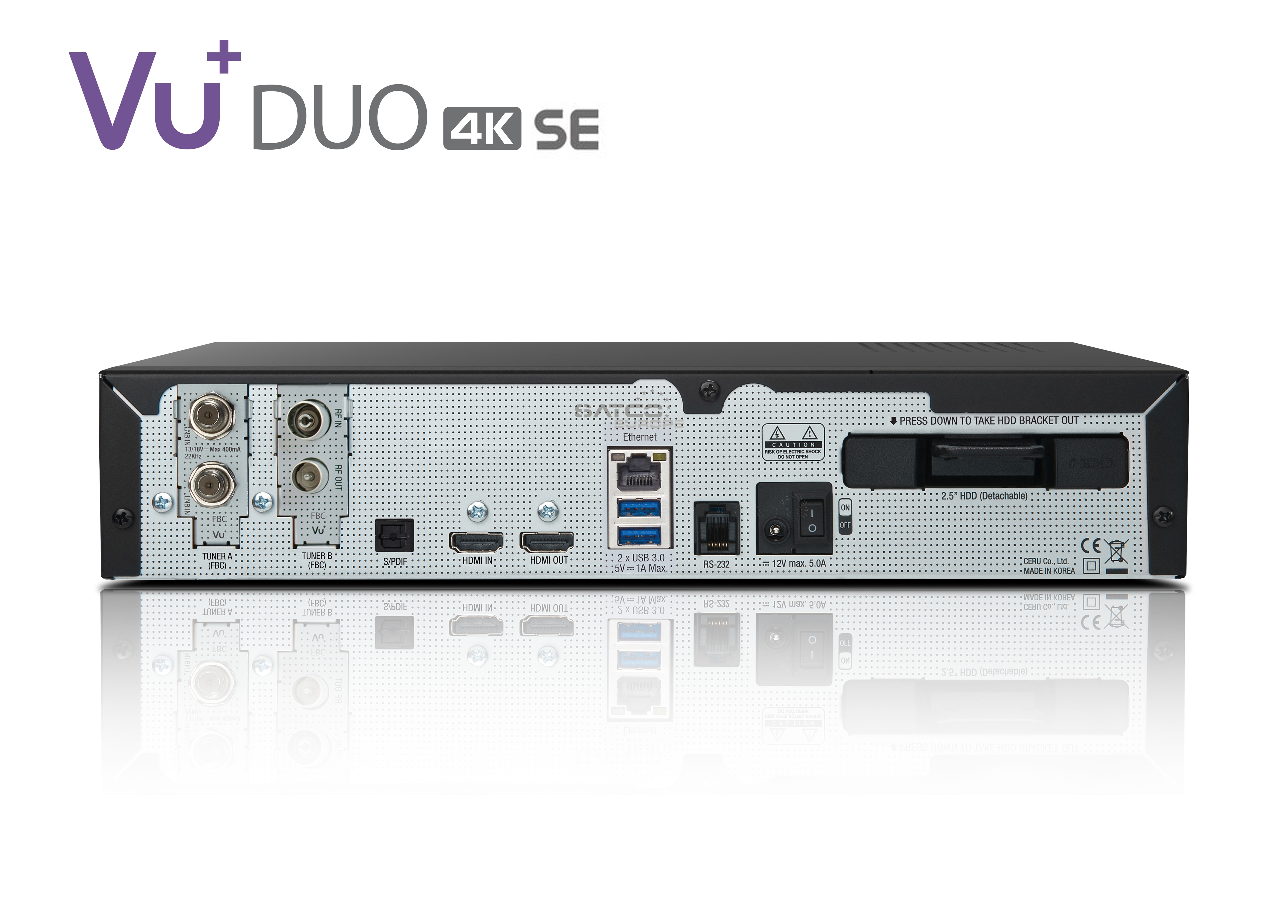 VU+ Duo 4K SE BT 1x DVB-S2X FBC / 1x DVB-C FBC 