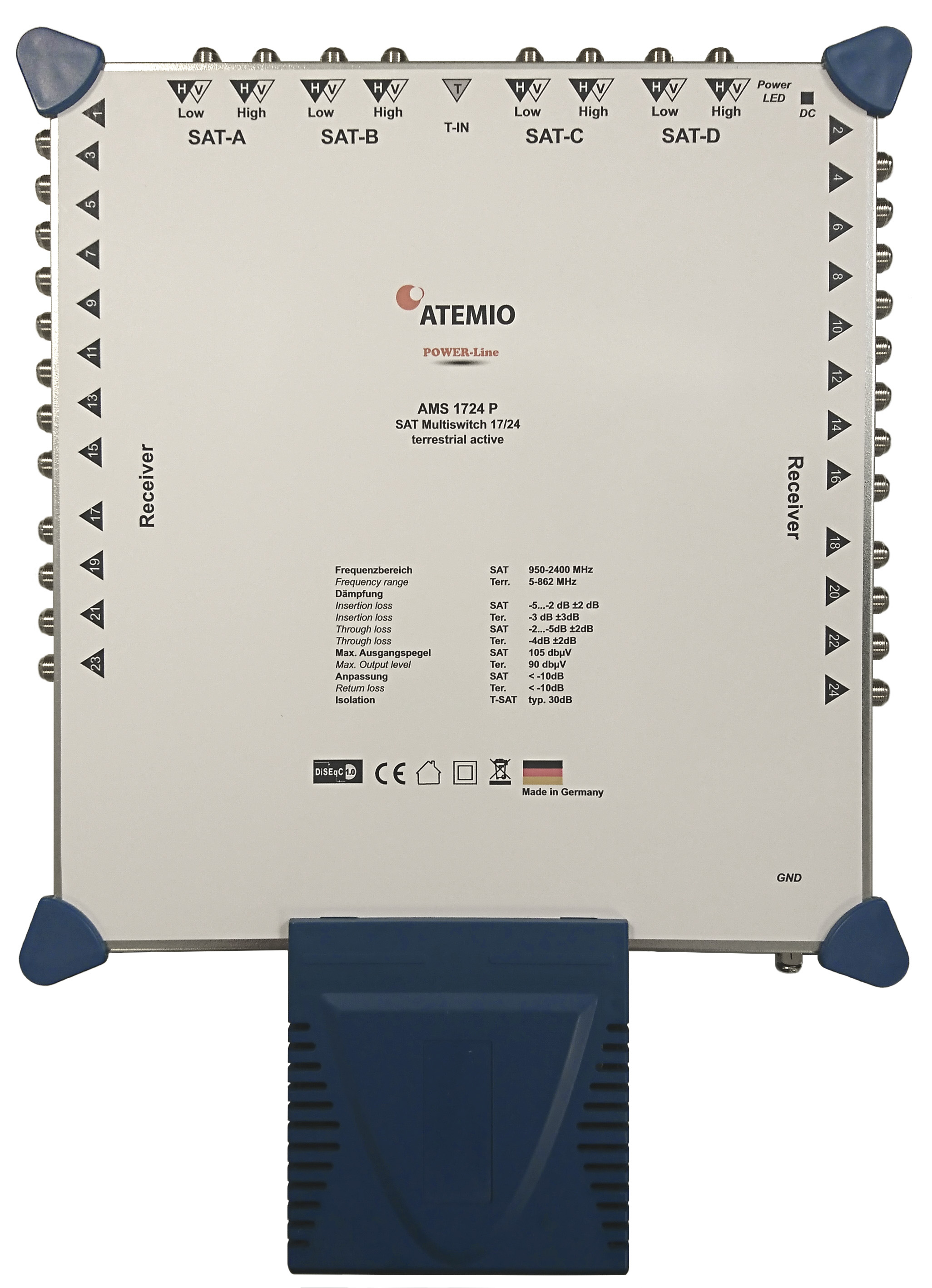 ATEMIO AMS1724P Multischalter POWER-Line 17/24
