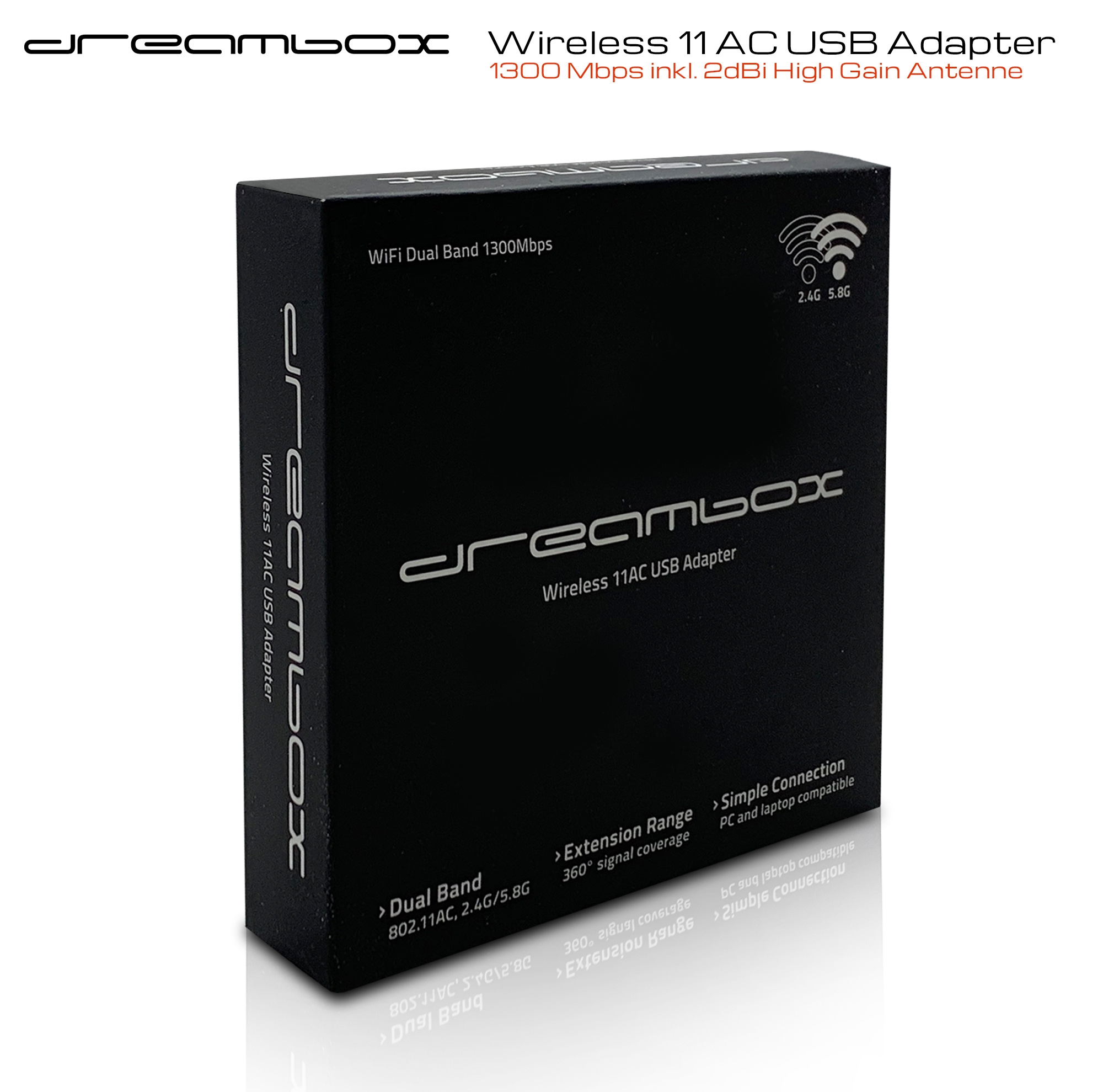Dreambox Dual Band Wireless 1300 Mbps inkl Antenne