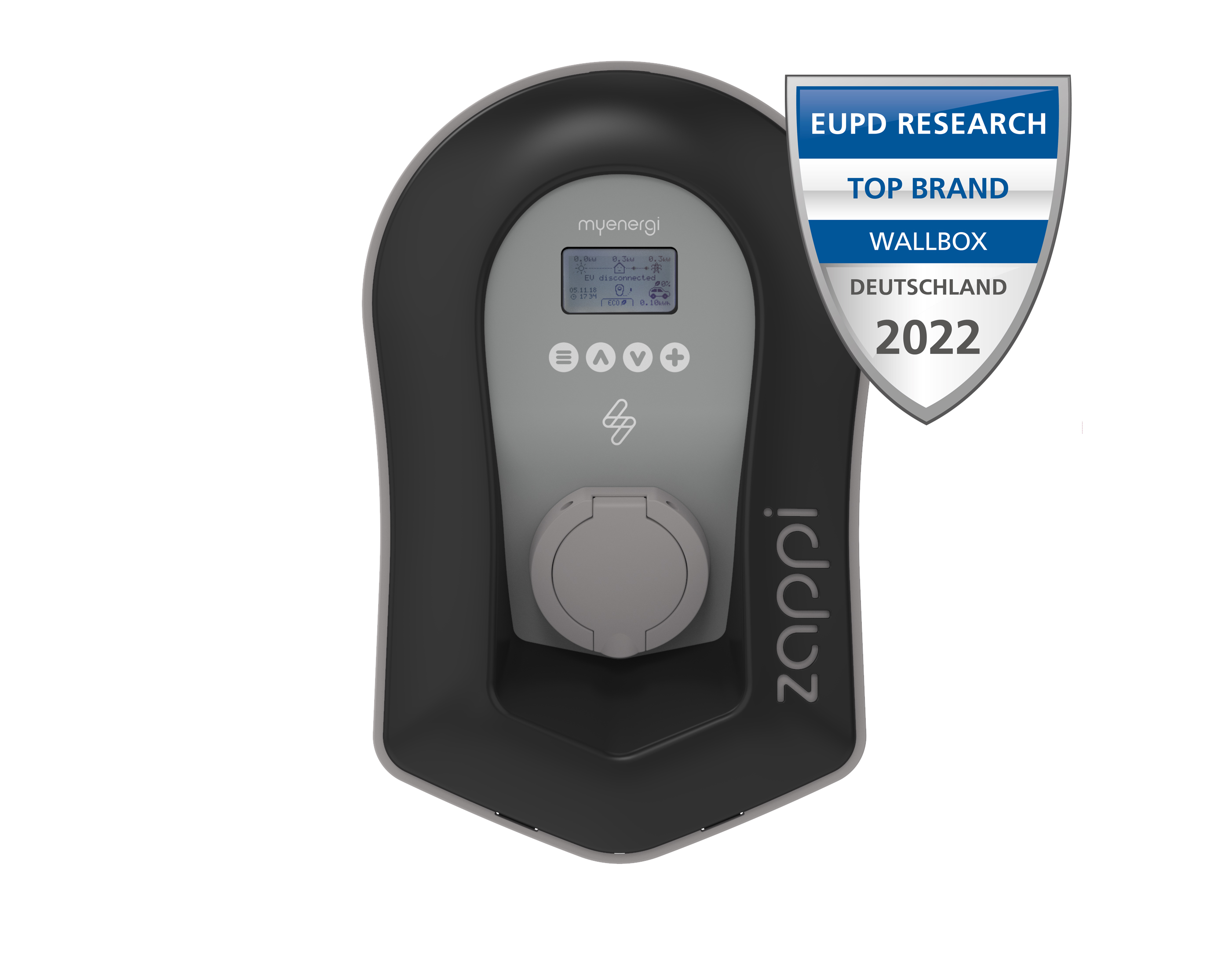 MYENERGI Zappi 2H22UB-T inkl. Hub,schwarz,Ladedose