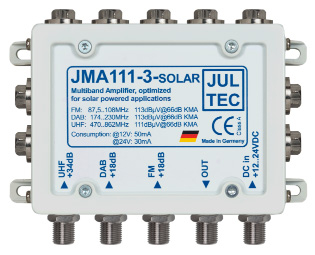 Jultec JMA111-3-SOLAR UKW-Mehrbereichsverstärker