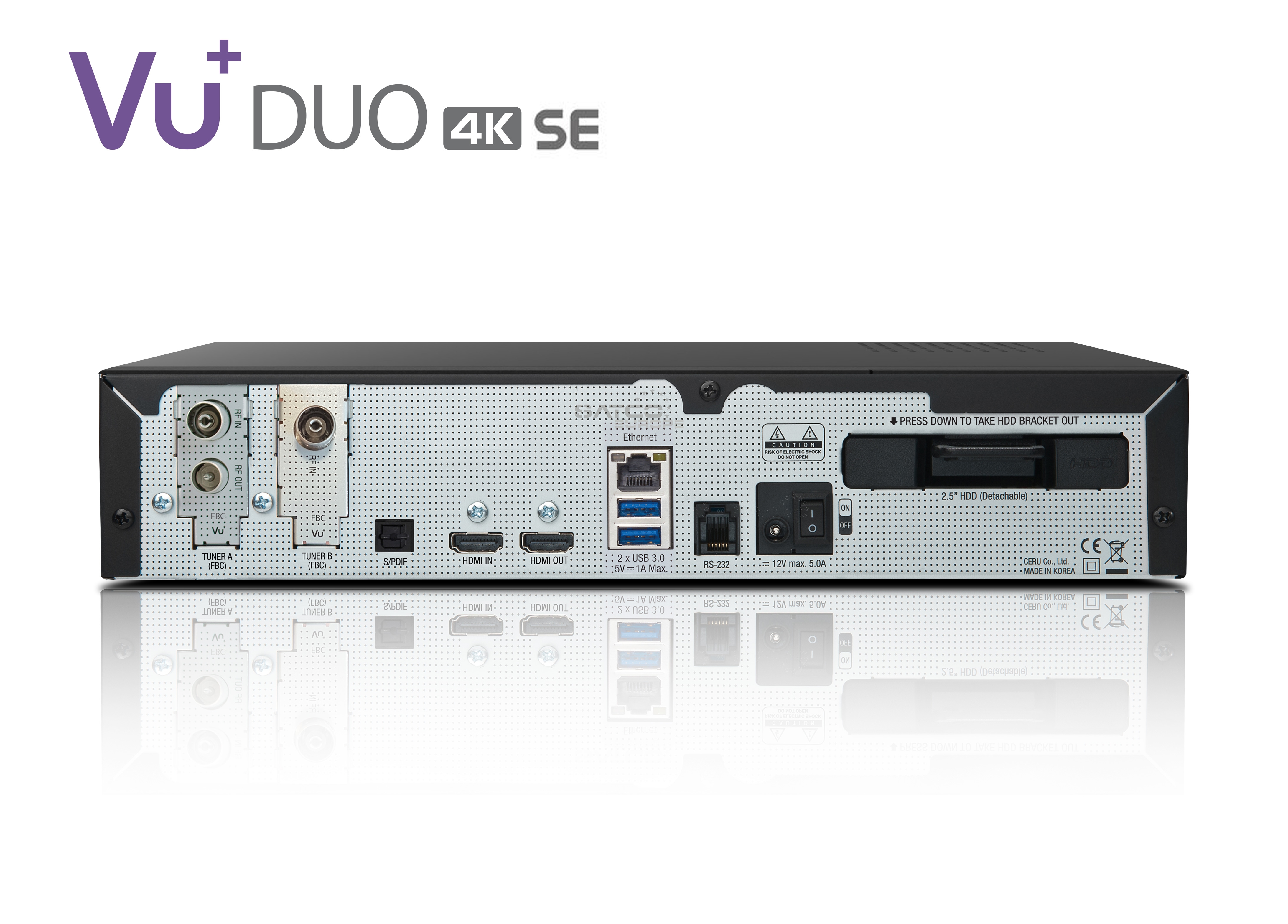 VU+ Duo 4K SE 1x DVB-C FBC / 1x DVB-T2 Dual Tuner