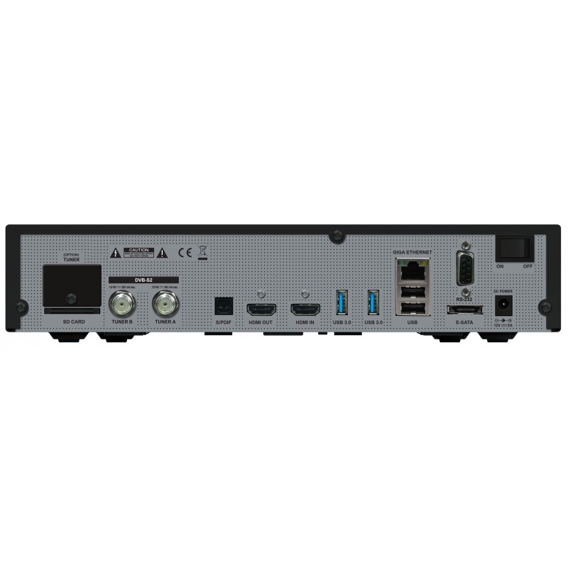 GigaBlue UHD Quad 4K mit 2 x DVB-S2 FBC Tuner