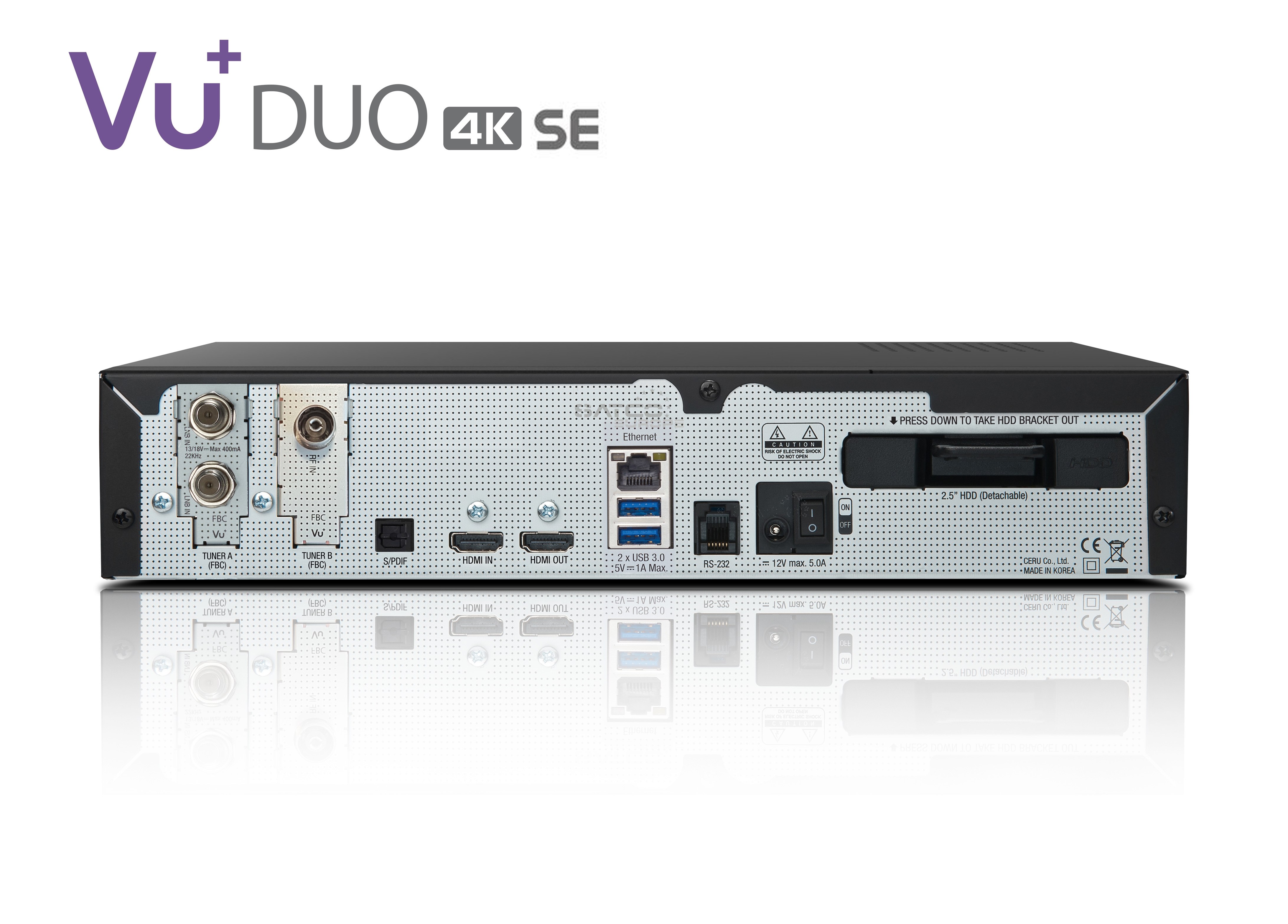 VU+ Duo 4K SE BT 1x DVB-S2X FBC / 1x DVB-T2 Dual