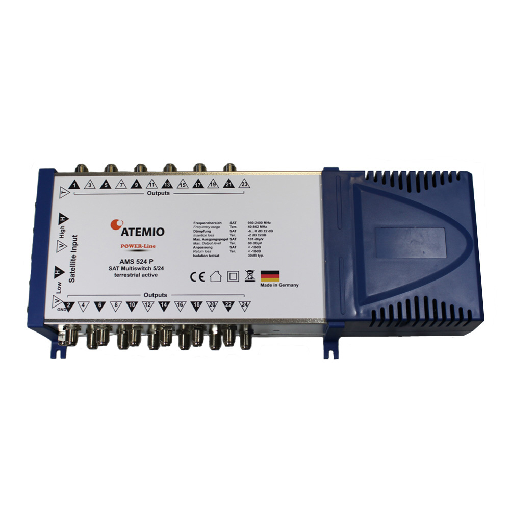 ATEMIO AMS524P Multischalter POWER-Line 5/24