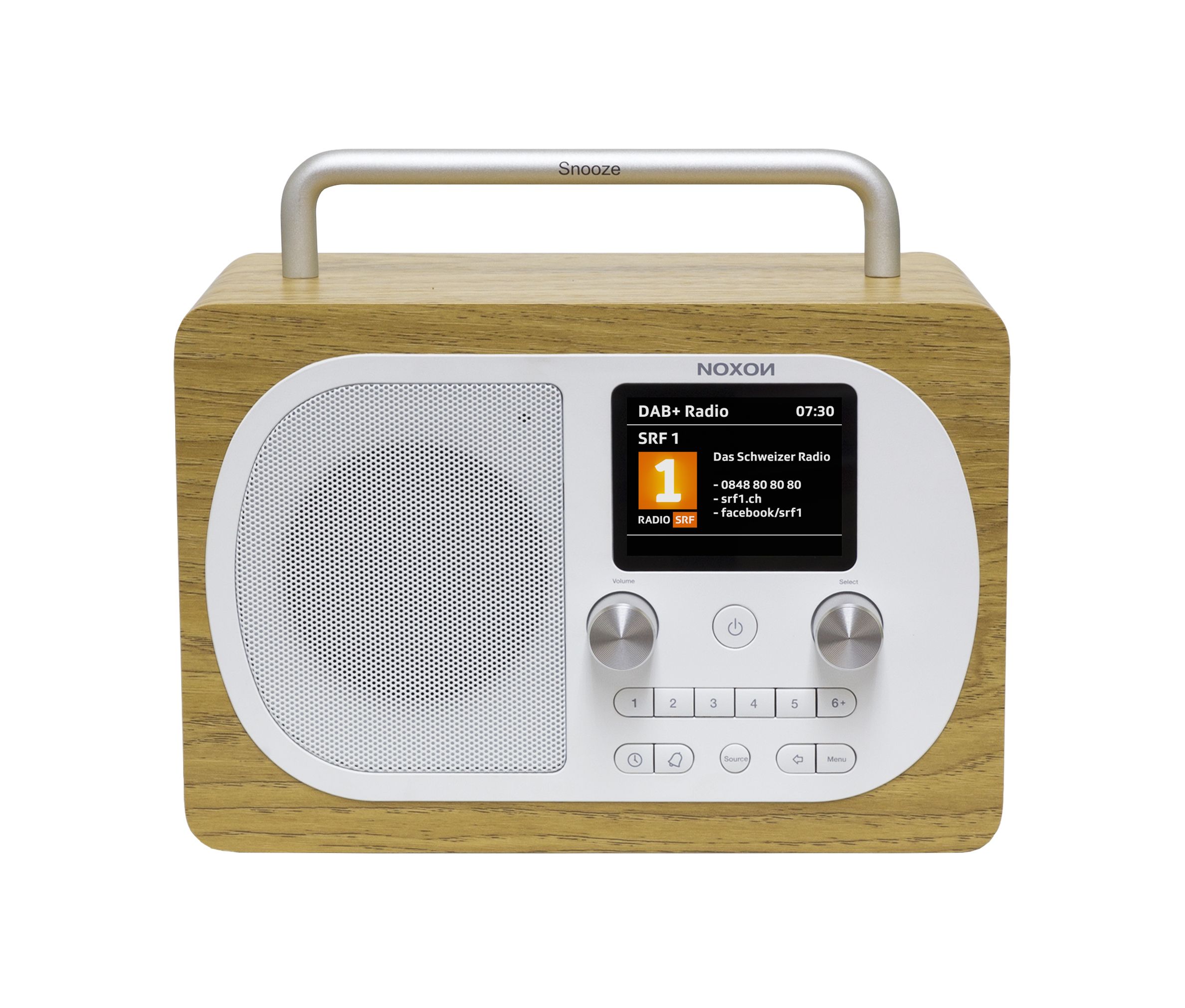 Noxon Eiger Eiche, DAB+ und UKW-Radio, BT, Akku