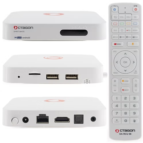 Octagon SPIRIT White Edition 4K UHD Android 11
