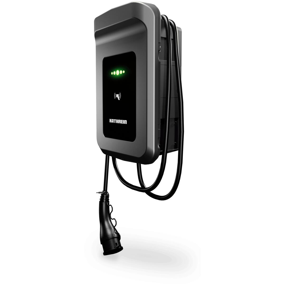 Kathrein Wallbox AC60E-22-C500-A, Kabel, 5m Kabel, Eichrechtskonform, 22kW, Anthrazit